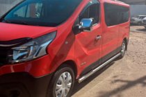 Renault Trafic 2001–2015 гг. Боковые трубы BB002 (2 шт., нержавейка) фото 5