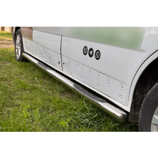 Боковые трубы BB002 (2 шт., нержавейка) фото 4