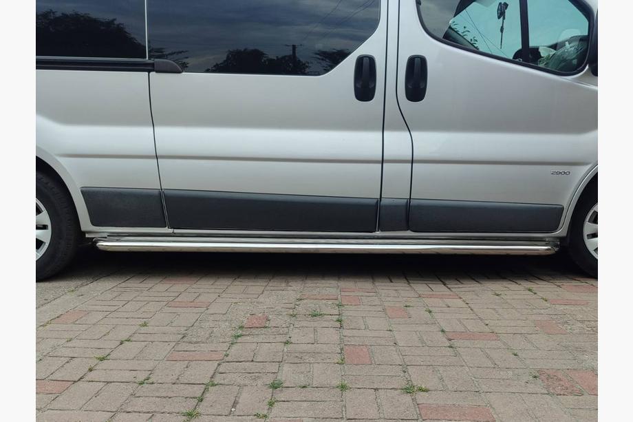 Renault Trafic 2001–2015 гг. Боковые Подножки Premium (2 шт., Нержавейка) 60 мм, короткая база Фото 12