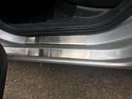 Skoda Rapid 2012-2019 гг. Накладки на пороги Nataniko (8 шт, нержавейка) фото 7