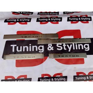 Накладки на Пороги Nataniko (4 шт., Нержавейка) SsangYong Rexton I 2001-2017 гг. фото 4