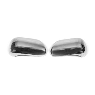 Накладки на Зеркала (2 шт., Нержавейка) Toyota Land Cruiser Prado 120 2002-2009 гг. фото 3