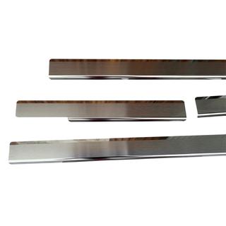 Накладки на Пороги Nataniko (4 шт., Нержавейка) Toyota Land Cruiser Prado 120 2002-2009 гг. фото 2