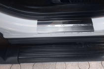 Toyota Rav 4 2013-2018 гг. Накладки на пороги Nataniko (4 шт., нержавейка) фото 4