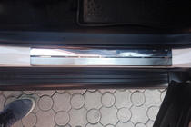 Toyota Rav 4 2013-2018 гг. Накладки на пороги Nataniko (4 шт., нержавейка) фото 5