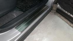 Toyota Rav 4 2013-2018 гг. Накладки на пороги Nataniko (4 шт., нержавейка) фото 3