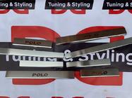 Volkswagen Polo 2010-2017 гг. Накладки на Пороги Nataniko (8 шт., Нержавейка) фото 3