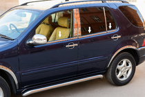 Наружные молдинги окон нержавейка (4 шт) фото 1