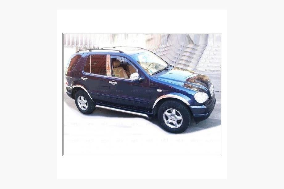 Mercedes ML W163 1997-2005 гг. Наружные молдинги окон нержавейка (6 шт) Фото 4