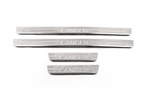 Накладки на пороги OmsaLine (4 шт, нержавейка) фото 4