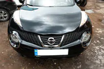 Nissan Juke 2010-2019 гг. Хромированные накладки на передние фары (2 шт., нерж. сталь) фото 3