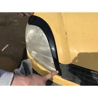 Реснички на Фары (2 шт., Черный ABS) (2003-2008) Renault Kangoo 1998-2008 гг. фото 4
