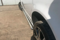 Volkswagen T5 Caravelle 2004-2010 гг. Боковые трубы (2 шт., нержавейка) фото 5