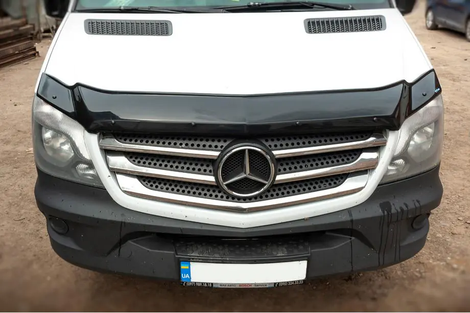 Mercedes Sprinter W906 2006–2018 гг. Дефлектор капота 2013+ (V1, EuroCap) Фото 3