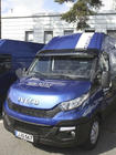 Iveco Daily 2014- гг. Козырек на лобовое стекло V1 (черный глянец, 5мм) фото 5