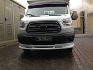 Ford Transit 2014- гг. Накладка на передний бампер Ince (2014-2019, грунт под покраску) фото 2