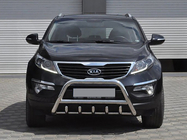 Kia Sportage 2010-2015 гг. Кенгурятник WT003 (нержавейка) фото 4