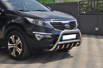 Kia Sportage 2010-2015 гг. Кенгурятник WT003 (нержавейка) фото 2