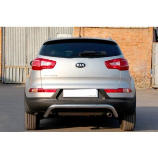 Задняя дуга AK007 (нержавейка) Kia Sportage 2010-2015 гг. фото 1