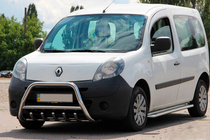 Renault Kangoo 2008-2020 гг. Защита переднего бампера WT003/004 (нержавейка) без надписи, 51 мм фото 7