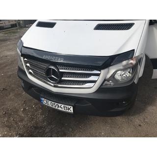 Дефлектор капота 2013+ (VIP) Mercedes Sprinter W906 2006–2018 гг. фото 4