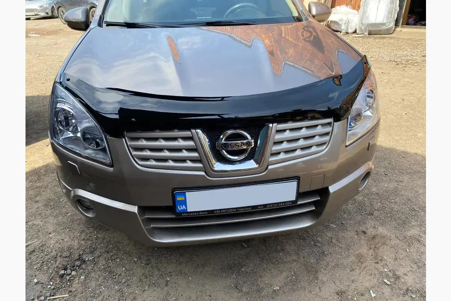 Nissan Qashqai 2007-2010 гг. Дефлектор капота (EuroCap)