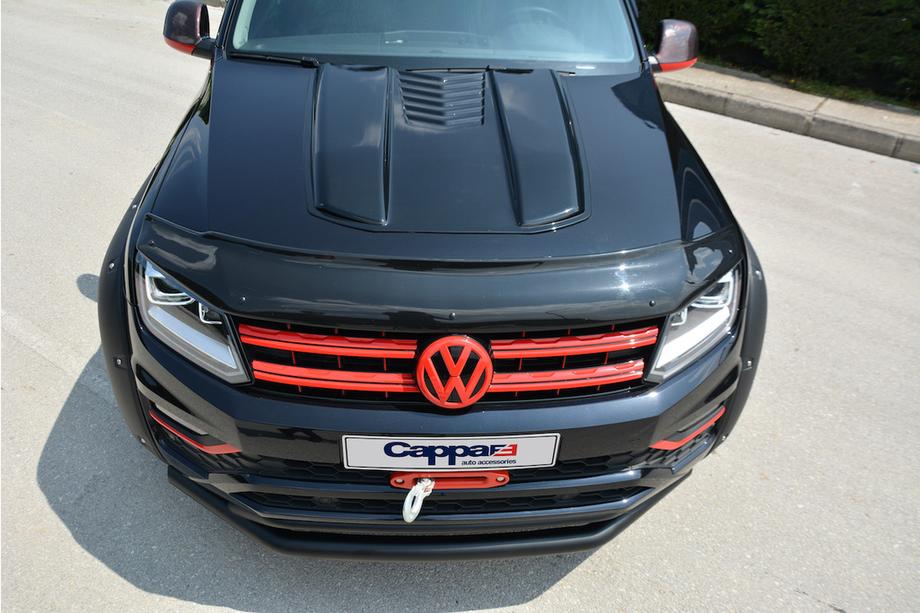 Volkswagen Amarok 2010-2022 гг. Дефлектор капота (EuroCap) Фото 19