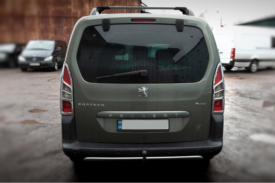 Citroen Berlingo 2008-2018 гг. Хром Накладки на Задние Фонари Угловые (2шт, Пластик) Фото 3