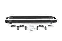 Peugeot Bipper 2008-2017 гг. Боковые пороги Omsa Black (2 шт., алюминий) фото 1