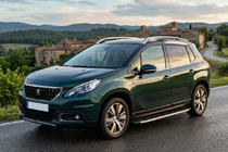 Peugeot 3008 2008-2016 гг. Боковые Подножки Fullmond (2 шт., Алюминий) фото 1