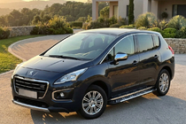 Peugeot 3008 2008-2016 гг. Боковые Подножки Sunrise (2 шт., Алюминий) фото 1