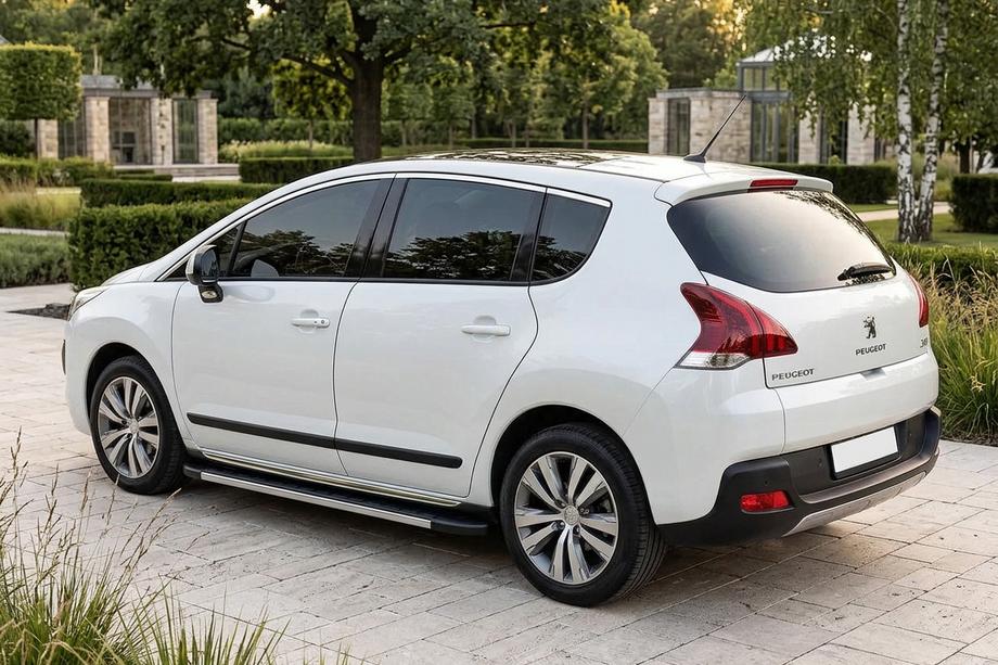 Peugeot 3008 2008-2016 гг. Боковые Подножки Duru (2 шт., Алюминий) Image