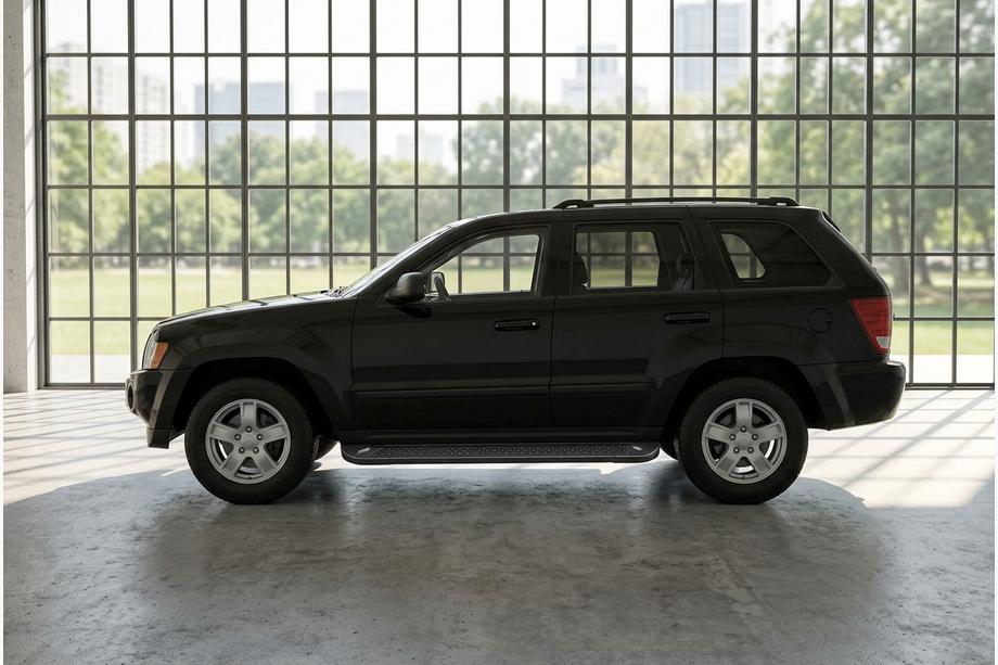 Jeep Grand Cherokee WK 2004-2010 гг. Боковые Подножки Allmond Black (2 шт., Алюминий) Фото 1