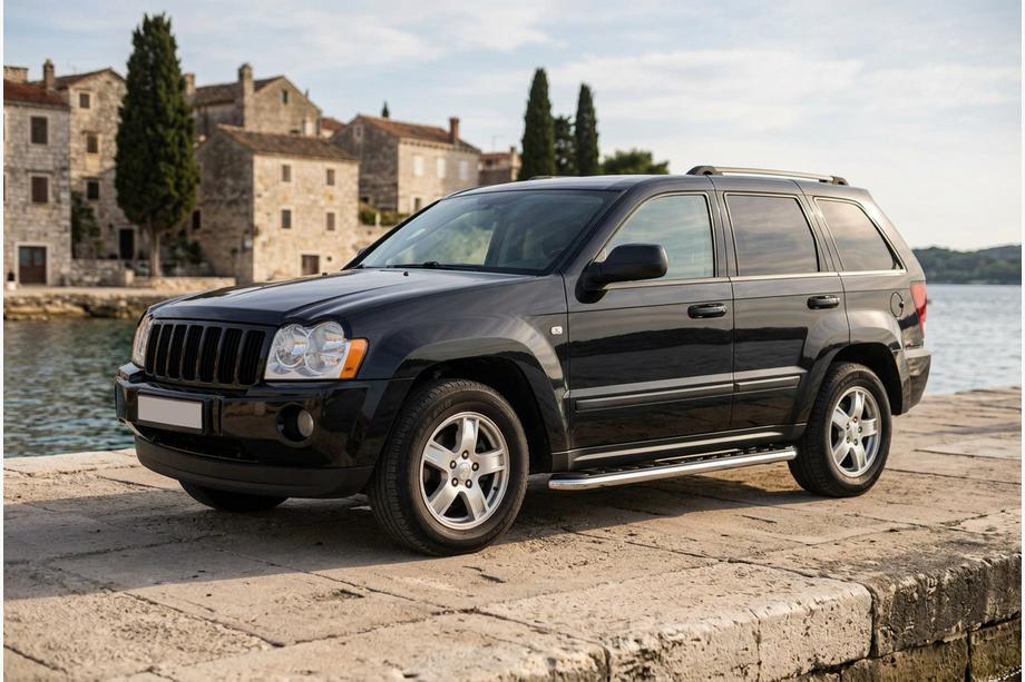Jeep Grand Cherokee WK 2004-2010 гг. Боковые Подножки Maydos V1 (2 шт., Алюминий и Нержавейка) Фото 1