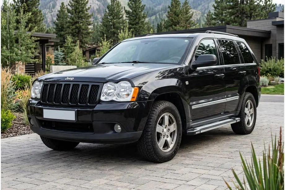 Jeep Grand Cherokee WK 2004-2010 гг. Боковые Подножки Rainbow (2 шт., Алюминий)