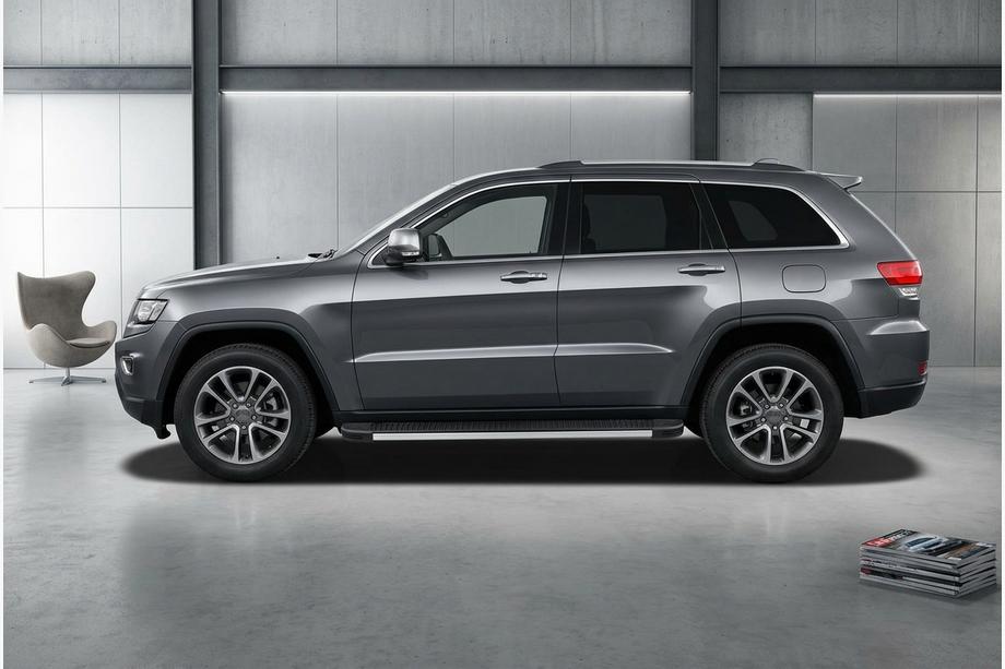 Jeep Grand Cherokee WK2 2010-2021 гг. Боковые Подножки Maya V1 (2 шт., Алюминий) Фото 1
