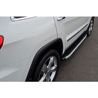 Боковые Подножки Fullmond (2 шт., Алюминий) Jeep Grand Cherokee WK2 2010-2021 гг. фото 4