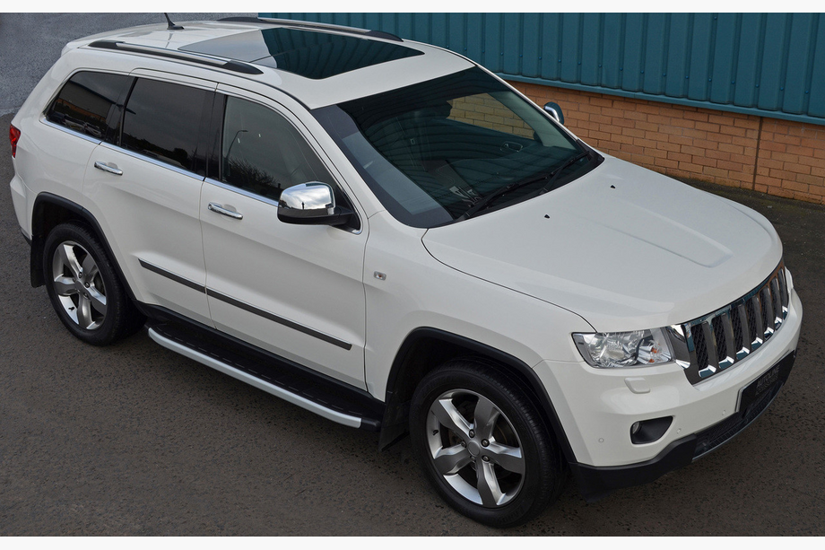 Jeep Grand Cherokee WK2 2010-2021 гг. Боковые Подножки Fullmond (2 шт., Алюминий) Image