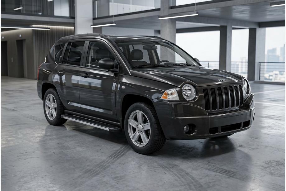 Jeep Compass 2006-2016 гг. Боковые Подножки Maya V1 (2 шт., Алюминий) Image