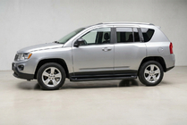 Jeep Compass 2006-2016 гг. Боковые Подножки Allmond Black (2 шт., Алюминий) фото 1