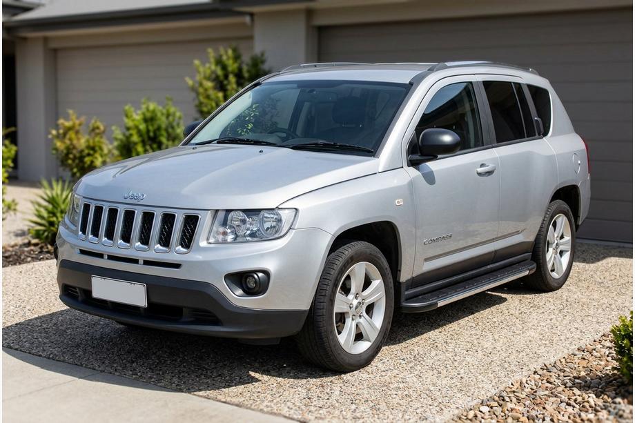 Jeep Compass 2006-2016 гг. Боковые пороги RedLine V1 (2 шт., алюминий) Image