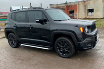 Jeep Renegade 2014- гг. Боковые Подножки Maya V1 (2 шт., Алюминий) фото 3