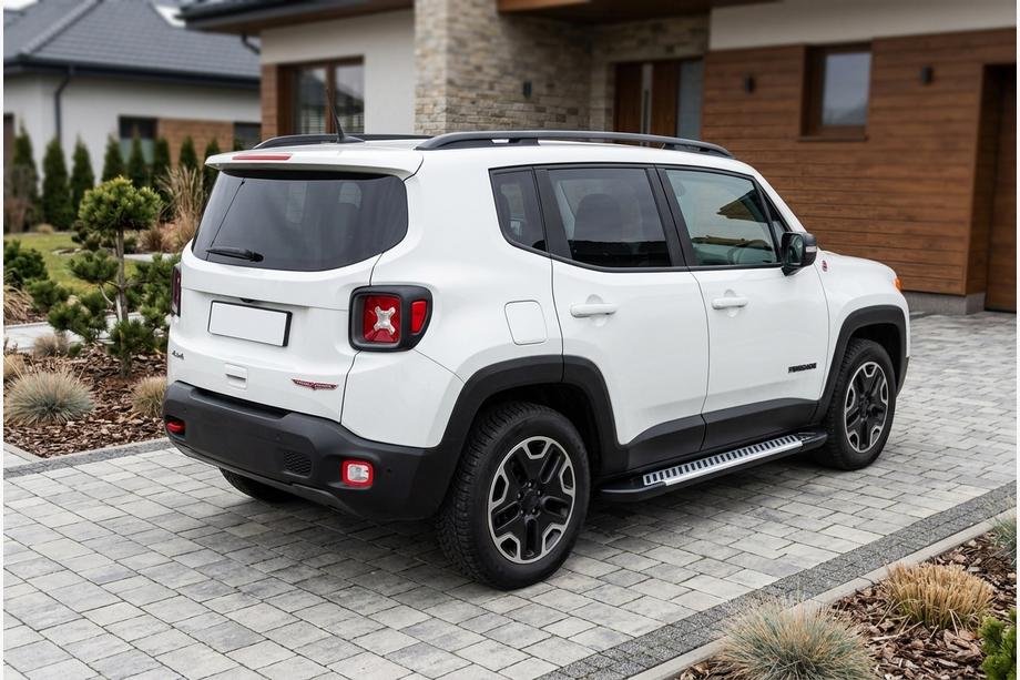 Jeep Renegade 2014- гг. Боковые Подножки Line (2 шт., Алюминий) Image