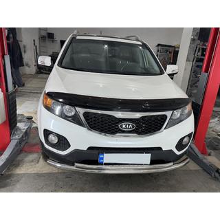 Передняя нижняя защита нержавейка Kia Sorento II XM 2009-2014 гг. фото 4