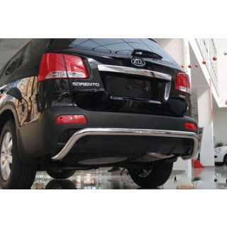 Задняя дуга AK007 (нержавейка) Kia Sorento II XM 2009-2014 гг. фото 2