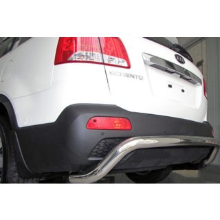 Задняя дуга AK007 (нержавейка) Kia Sorento II XM 2009-2014 гг. фото 1