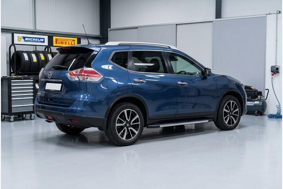 Nissan X-trail T32/Rogue 2014-2021 гг. Боковые Подножки Duru (2 шт., Алюминий) Image