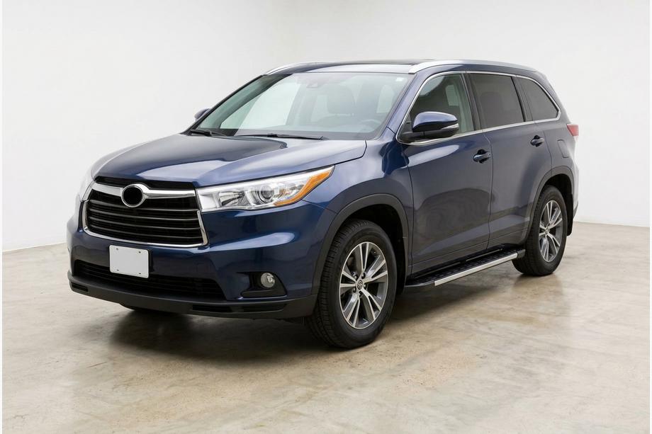 Toyota Highlander 2013-2019 гг. Боковые пороги RedLine V1 (2 шт., алюминий) Image
