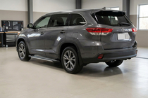 Toyota Highlander 2013-2019 гг. Боковые Подножки Rainbow (2 шт., Алюминий) фото 1