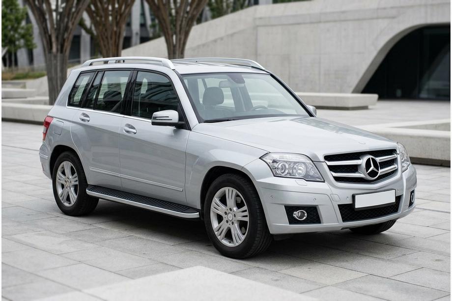 Mercedes GLK class X204 2008-2015 гг. Боковые Подножки Tayga Grey (2 шт., Алюминий) Фото 1